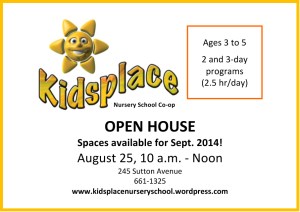 Microsoft Word - Kidsplace August 2014 ad.docx