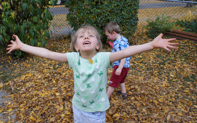 Catching Leaves (Kelly Rempel Photo)